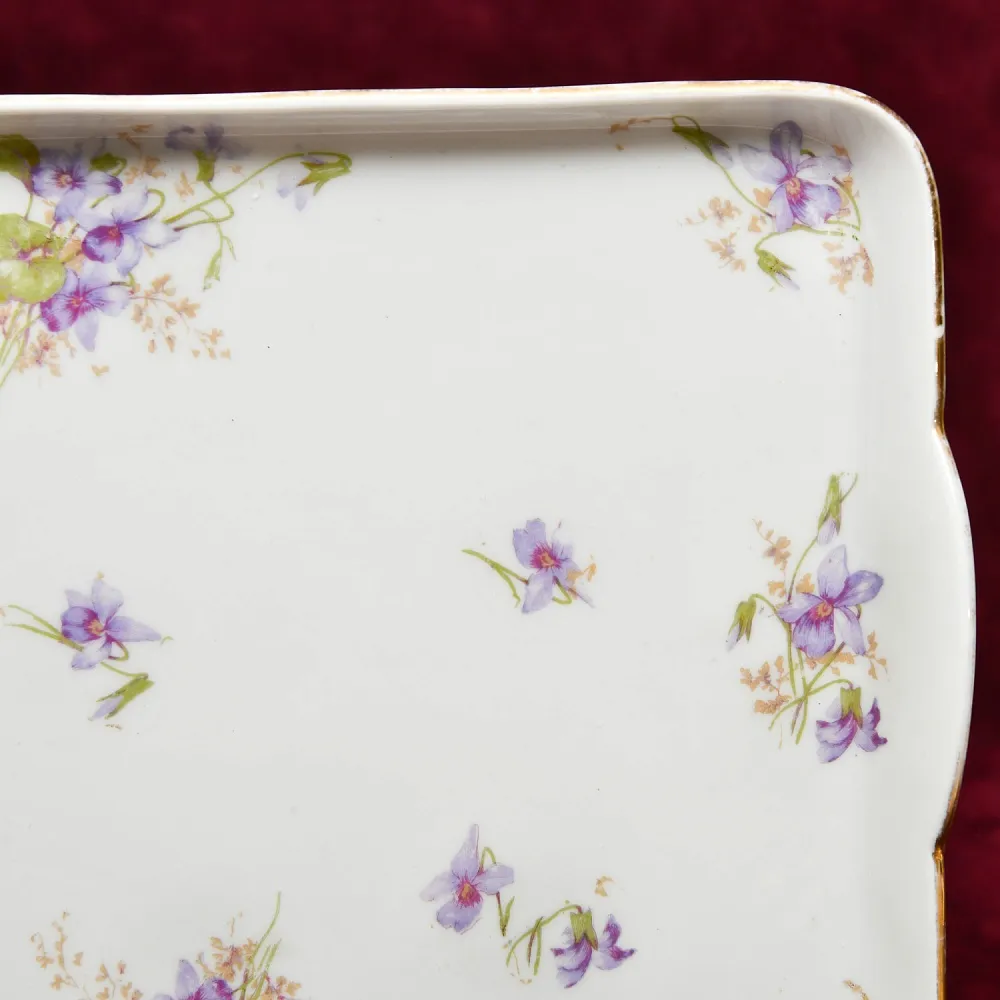 Антикварный Порционный Набор Соусников на Подносе, Фарфор Limoges Франция, начало ХХ века.