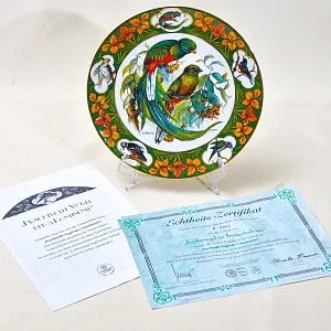 Редкость! Коллекционная Тарелка «Райская птица» Фарфор, Hause Schirnding, Германия - 1994 год.