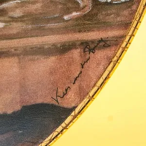 Коллекционная Номерная Тарелка «Натюрморт на камине» Фарфор, Royal MOSA, Голландия -1988 год.