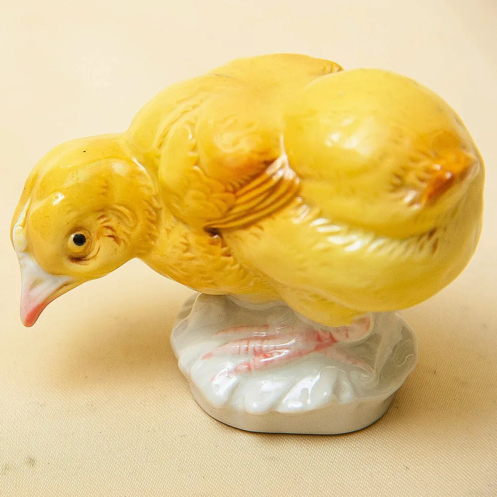 Коллекционная Фарфоровая статуэтка «Цыплёнок», Карл Энс / Karl Ens, Германия, 50-е гг.