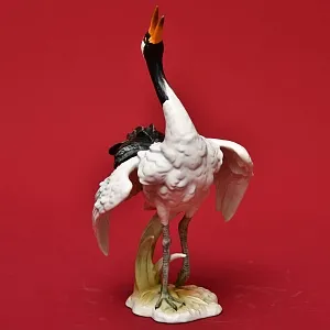 Коллекционная Фарфоровая статуэтка "Птица - ЖУРАВЛЬ", Goebel Германия, вторая половина ХХ века.