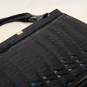 Винтажная Дамская Сумка из Натуральной Крокодиловой Кожи Западная Германия 50 -е годы ХХ века.