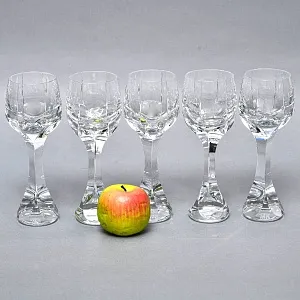 Редкость! Хрустальные Бокалы - Фужеры для Вина серия «Neptune», BACCARAT, Франция, 80 -гг. 