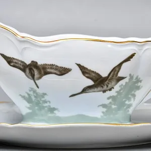 Столовый Фарфоровый сервиз «Охота» на 12 персон, Kaestner Saxonia Германия, первая половина ХХ века.