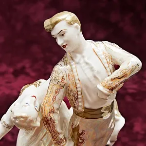 Авторская Коллекционная Фарфоровая статуэтка «Испанский танец», СССР ЛЗФИ, 1967 - 1983 годы.