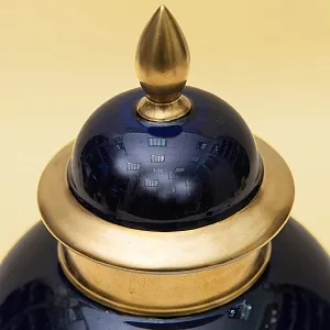 Малый Вазон с крышкой из коллекции «Gold Night» SHUMAN-ARZBERG Германия Н-25см.