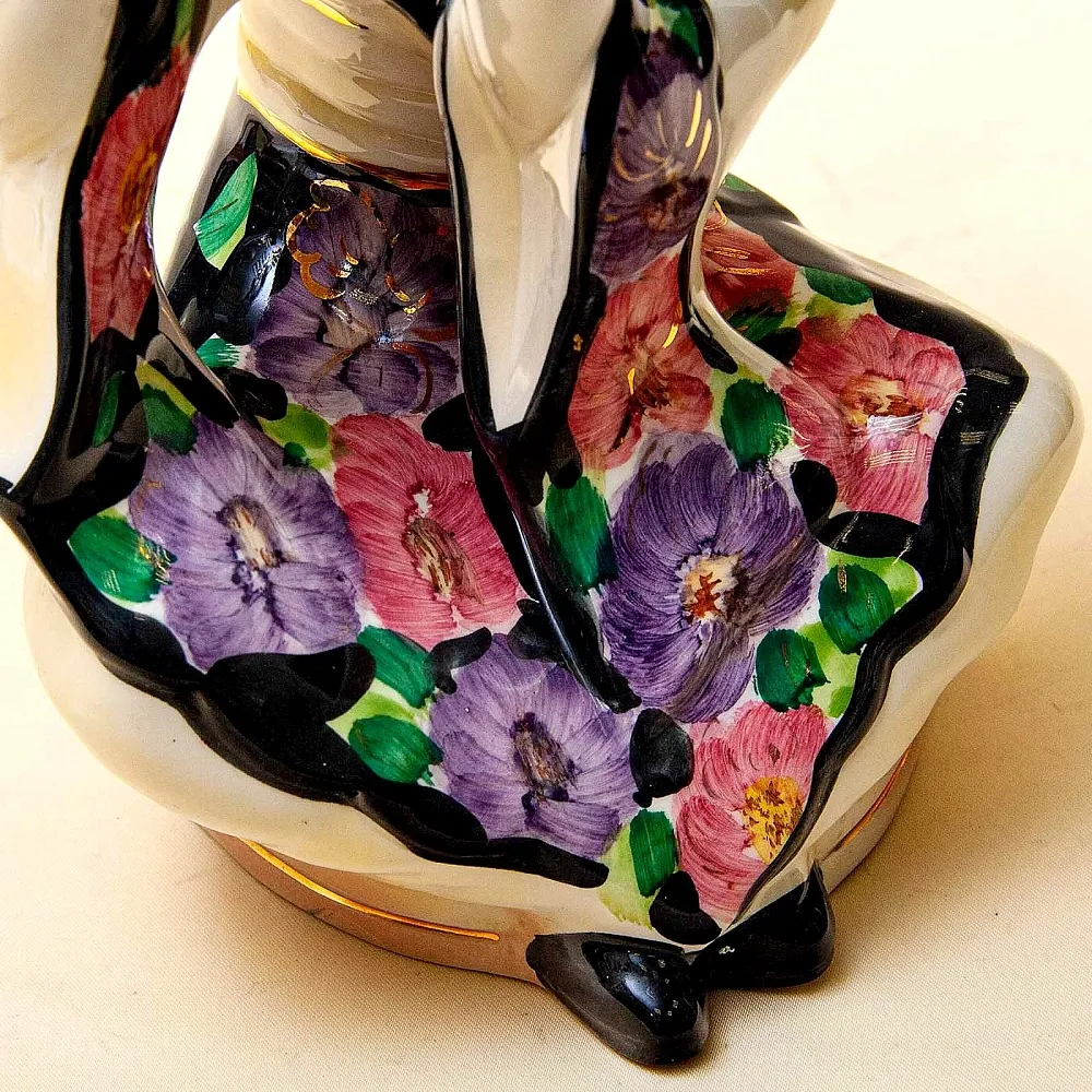 Парные Статуэтки «ДУЭТ - КИТАЙСКИЕ МУЗЫКАНТЫ», Фаянс CIA MANNA, Италия 70 гг.