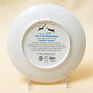 Коллекционная Тарелка «Самолёт - Дорнье Do X над побережем» Фарфор, Германия -1994 год.