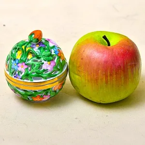 Винтажная Шкатулка - Бонбоньерка «Ягодки - Цветочки», прорезной фарфор HEREND, Венгрия 80-е гг.