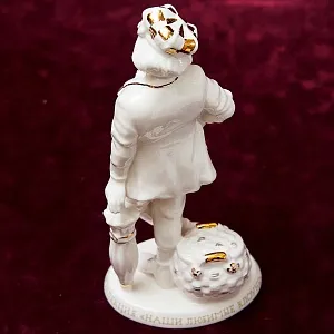 Авторская Коллекционная Фарфоровая Статуэтка Клоун - «Олег Попов» Россия.