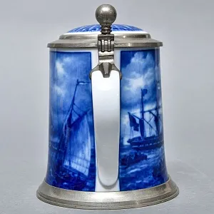 Коллекционная Пивная Кружка «Прибытие почтового парохода», фарфор, Berlin Design Германия -1978 год.