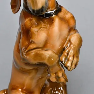 Антикварная Фарфоровая статуэтка «Собака. ТАКСА», ROSENTHAL Германия, 20-е годы ХХ века.