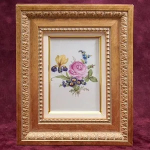 Коллекционный Набор из Трех Фарфоровых Плакеток - Картин - Панно «Летние Цветы», Lindner Германия.