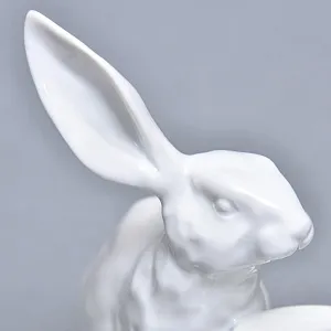 Коллекционная Фарфоровая статуэтка «Два Зайца», HEREND Венгрия, середина ХХ века. 