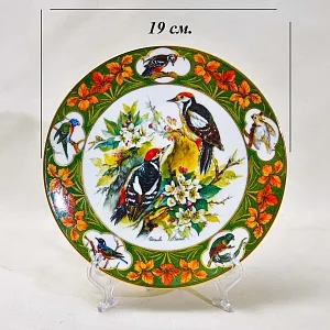 Редкость! Коллекционная Тарелка «Дятел» Фарфор, Hause Schirnding, Германия - 1994 год.