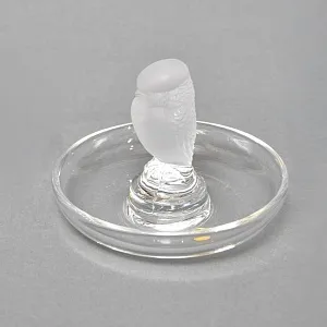 Хрустальная Подставка «Птичка» для колец и украшений в стиле Арт Нуво, Lalique Франция.