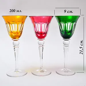 Редкость! Набор Хрустальных Бокалов для вина «Quelle», NACHTMANN Германия, 70 -е годы ХХ века.