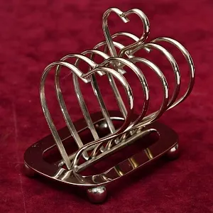 Винтажная Металлическая Подставка для Тостов "СЕРДЦЕ", Silverplate, SHEFFIELD Англия.