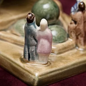 Миниатюрная Фаянсовая Композиции - Статуэтка «Царь-Пушка» СССР ЗиК Конаково -70 гг.