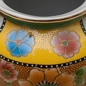 Ваза «Королевские фазаны» технике Мориаж Н-36 см., Фарфор, Китай, 70 -е годы ХХ века.