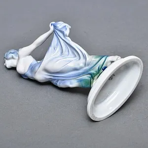 Антикварная Фарфоровая статуэтка «Невеста ветра», Арт Деко, Rosenthal Германия, 1912 - 1914 годы. 