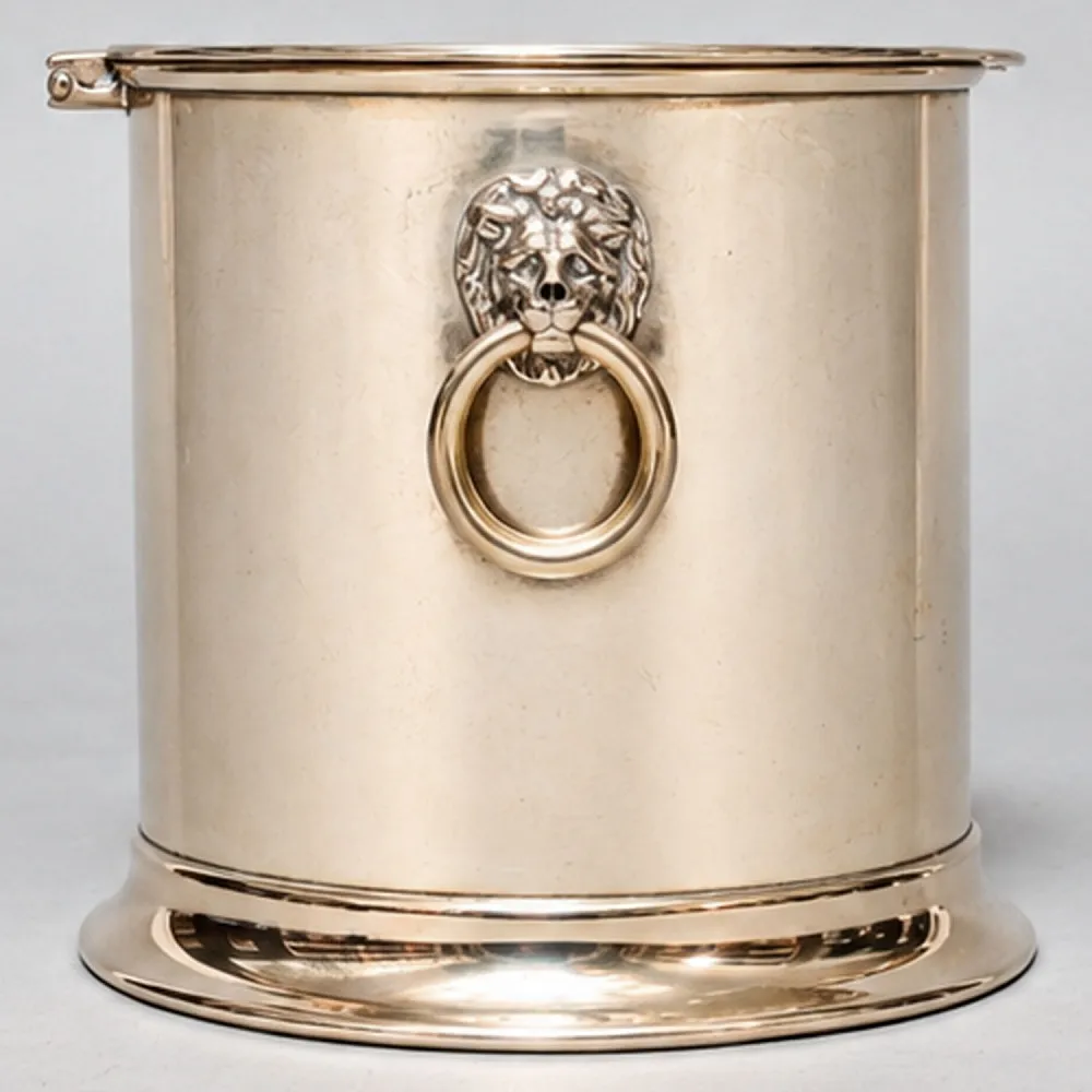 Антикварная Металлическая Ёмкость для подачи Колотого Льда, Silverplate, J. B. Chatterley & Sons Ltd. Англия -1900 -1910 годы.