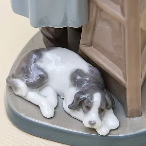 Коллекционная Фарфоровая статуэтка «Маленький скульптор» Lladro, Испания - 1985 год.