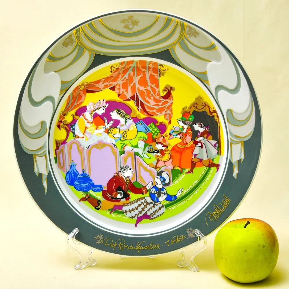 «Опера - КАВАЛЕР РОЗЫ» Авторская Коллекционная Фарфоровая Тарелка - Блюдо, Rosenthal Германия -80 гг.