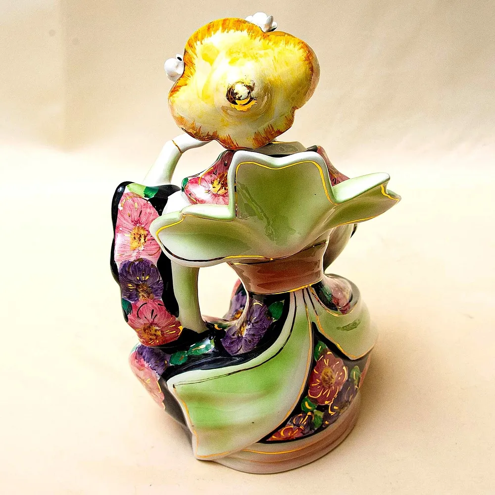 Парные Статуэтки «ДУЭТ - КИТАЙСКИЕ МУЗЫКАНТЫ», Фаянс CIA MANNA, Италия 70 гг.