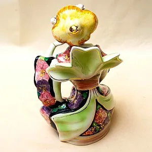 Парные Статуэтки «ДУЭТ - КИТАЙСКИЕ МУЗЫКАНТЫ», Фаянс CIA MANNA, Италия 70 гг.