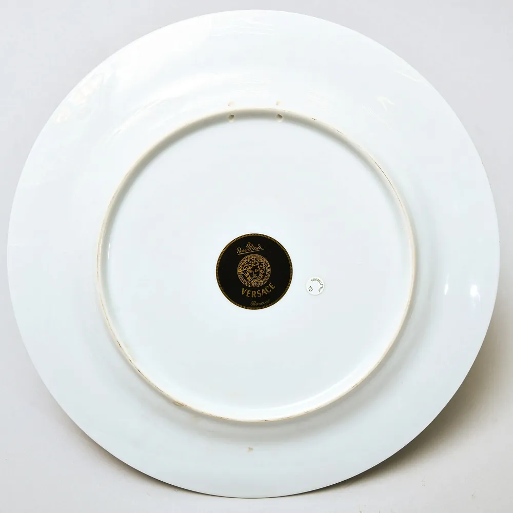 «БАРОККО» - Коллекционная Фарфоровая Тарелка - Блюдо, VERSACE, Rosenthal Германия - 1990 год.