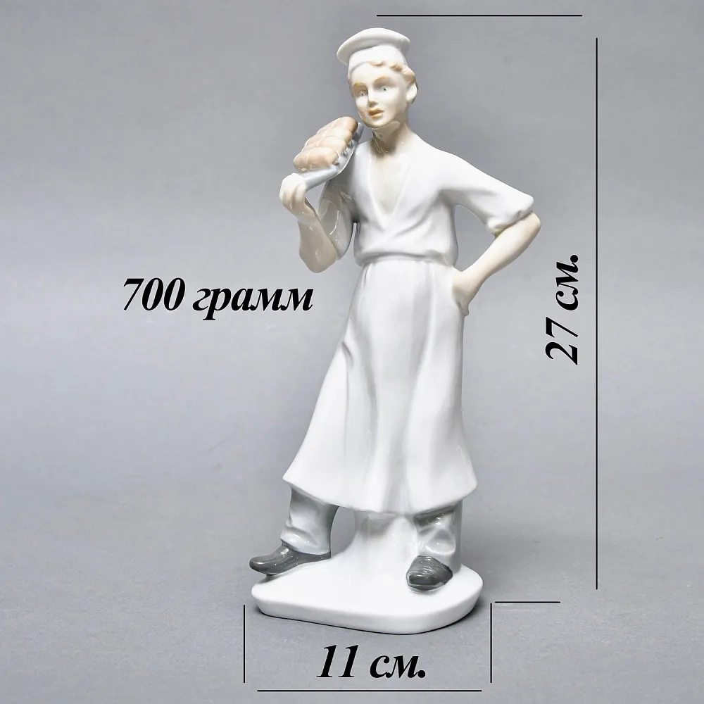 Коллекционная Фарфоровая статуэтка «ПЕКАРЬ», Grafenthal Германия, 1985 - 1990 года.