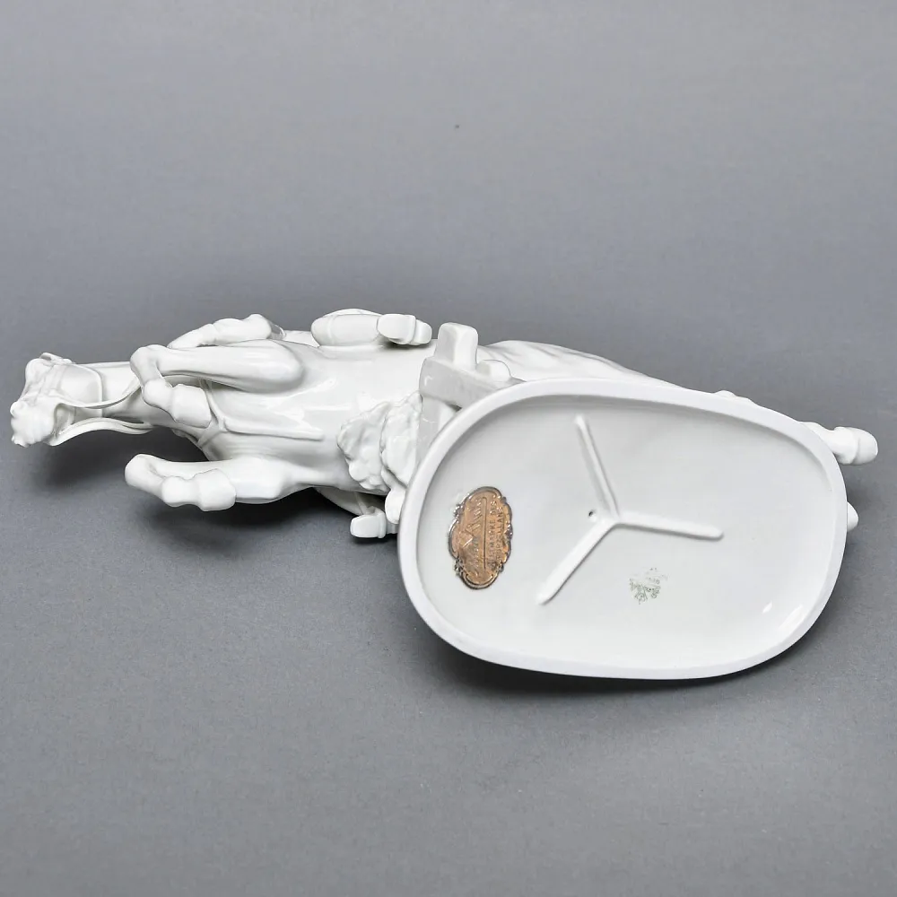 Коллекционная Фарфоровая статуэтка «Наездница. Женский Конкур», ROSENTHAL Германия, 1938 - 1948 годы.