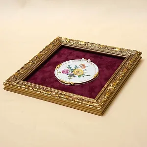 Картина - Панно - Фарфоровая Плакетка  «Летние Цветы», KAISER Германия -1979 год..