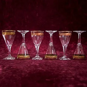 Набор 6-ть Хрустальных Бокалов для Вина, серия «Copenhagen», MOSER - МОЗЕР Чехия.