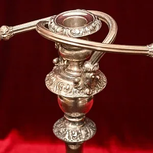 Антикварный Канделябр - Подсвечник на Три Свечи, Silverplated SHEFFIELD, Англия начало ХХ века.