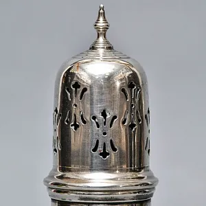 Винтажная Баночка - Емкость для сахарной пудры, металл Sheffield, Англия 50 гг. 