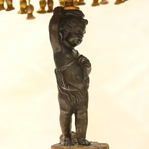 Винтажная Настольная Электрическая Лампа - Светильник «Путти - Ангелочек» Франция.