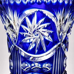 Винтажная Ваза для Цветов, Цветной Хрусталь, SCHONBORNER, Германия 60-е гг. 