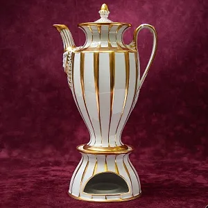 Чайный Сервиз в стиле АМПИР на 12 персон - 42 предмета, Furstenberg, Германия середина ХХ века.