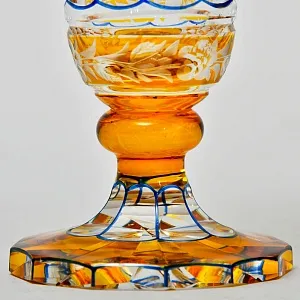 Редкость! Антикварная Хрустальная Ваза, JOSEPHINENHUTTE, Германия 1915 -1925 гг.