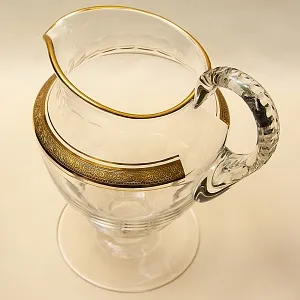 Набор для напитков из 6-и хрустальных стаканов и кувшина «Concorde», Theresienthal Германия, 50 гг.