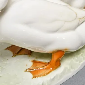 Большая Коллекционная Фарфоровая статуэтка «Три белые утки», Hutschenreuther Германия.