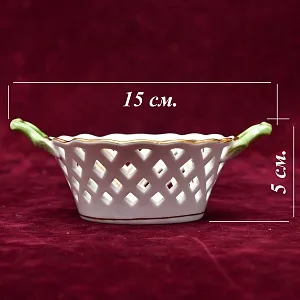 Фарфоровая Вазочка - Сухарница - Мелочевница «Букет Тюльпанов», HEREND Венгрия.