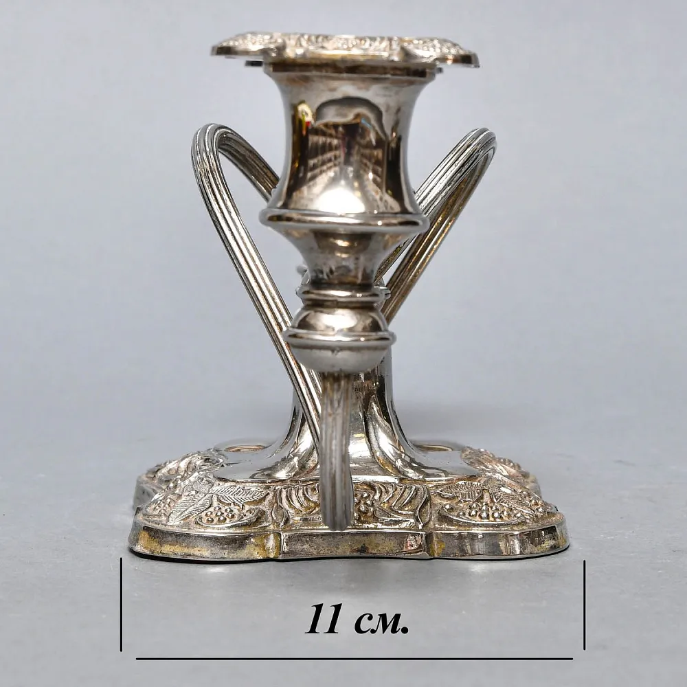 Пара Антикварных Канделябров Подсвечников Silverplated, SHEFFIELD Англия начало ХХ век.