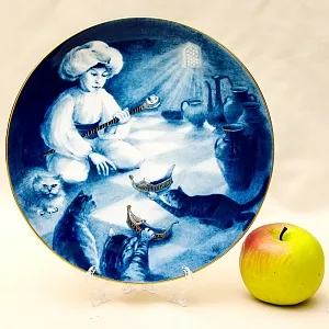 Коллекционная Тарелка - Блюдо «МАЛЕНЬКИЙ МУК» Фарфор, MEISSEN / МЕЙСЕН Германия -1986 год.