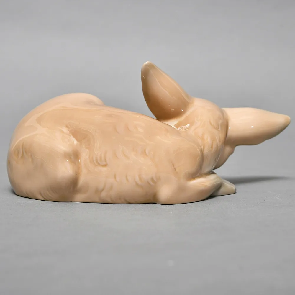 Коллекционная Фарфоровая статуэтка "Лиса - Фенек с лисенком", Lladro Испания, вторая половина ХХ века.