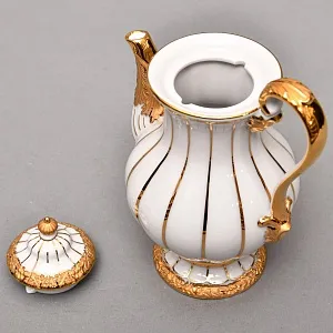 Редкость! Фарфоровый Кофейный сервиз на 6 персон - 21 предмет, Х форма MEISSEN, Германия.