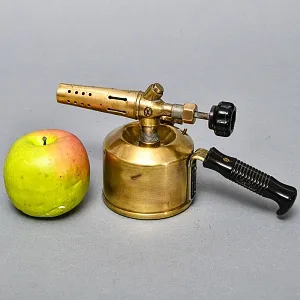 Винтажная Латунная Бензиновая Горелка - Паяльная Лампа, BARTHEL Германия -50 гг. 