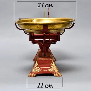 Антикварные Чугунные Бытовые Кухонные Весы на 10 кг. Франция начало ХХ века! 